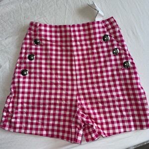 Zara gingham shorts size small